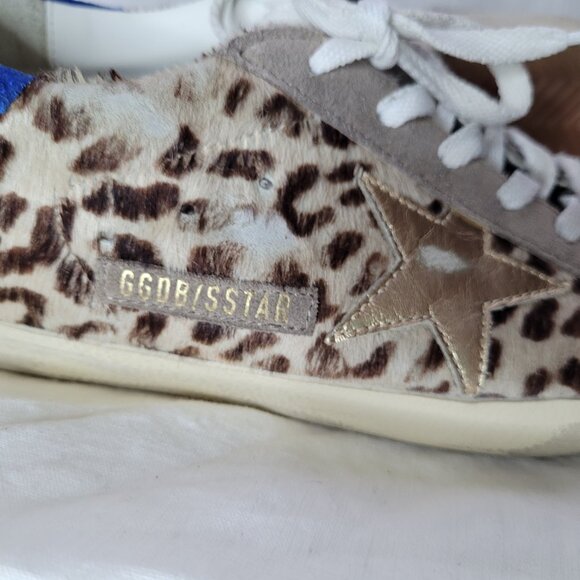Golden Goose Super Star Horsey Sneakers in Blue Heel - Picture 16 of 16